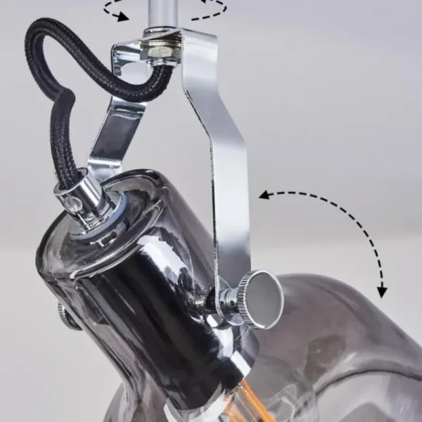 hofstein Plafonnier Lulea Chrome, 2 lumières* Lampes Modernes