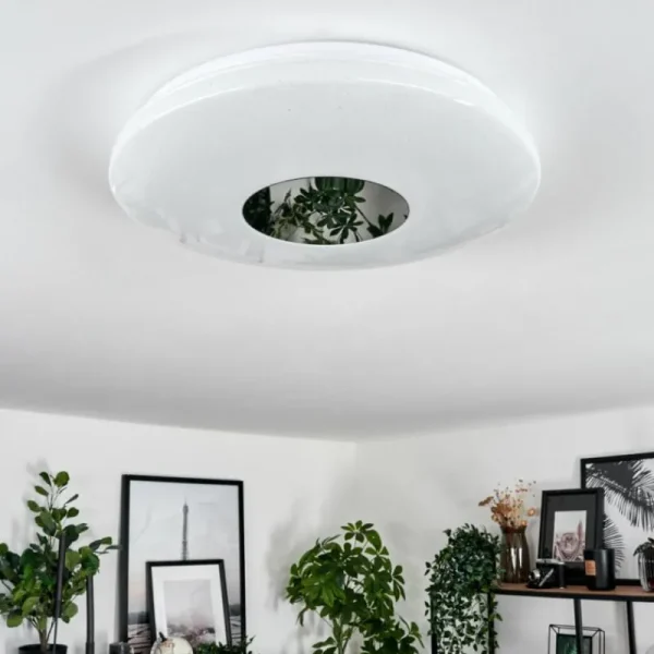 hofstein Plafonnier Lumsden LED Blanc, 1 lumière, Détecteur de mouvement* Lampes Modernes
