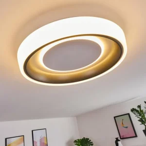 hofstein Plafonnier Mackay LED Anthracite, Blanc, 1 lumière* Lampes Modernes