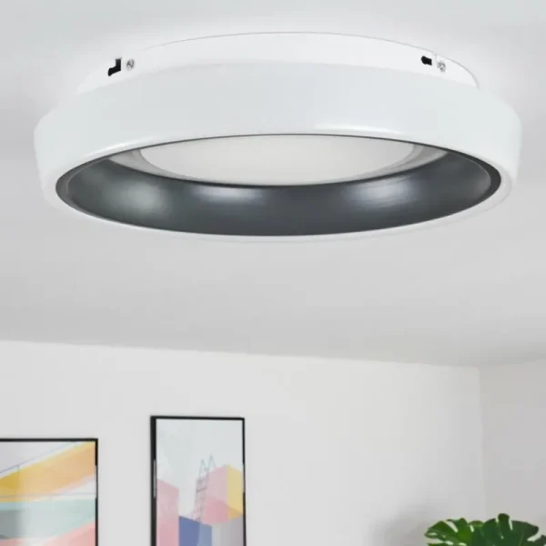 hofstein Plafonnier Mackay LED Anthracite, Blanc, 1 lumière* Lampes Modernes