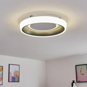 hofstein Plafonnier Mackay LED Anthracite, Blanc, 1 lumière* Lampes Modernes