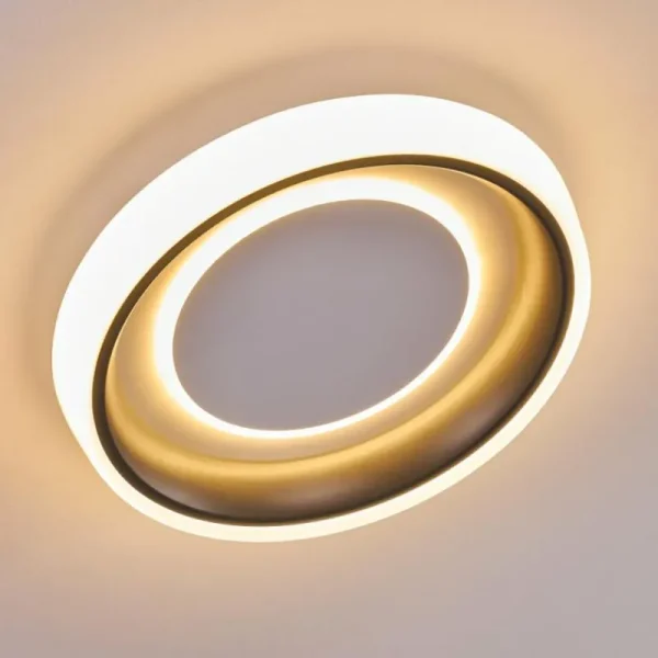 hofstein Plafonnier Mackay LED Anthracite, Blanc, 1 lumière* Lampes Modernes