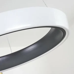 hofstein Plafonnier Mackay LED Anthracite, Blanc, 1 lumière, Télécommandes* Lampes Modernes