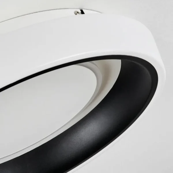 hofstein Plafonnier Mackay LED Blanc, 1 lumière, Télécommandes* Lampes Modernes