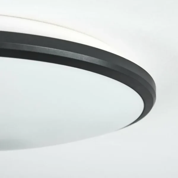 hofstein Plafonnier Magdala LED Noir, Blanc, 1 lumière* Lampes Modernes