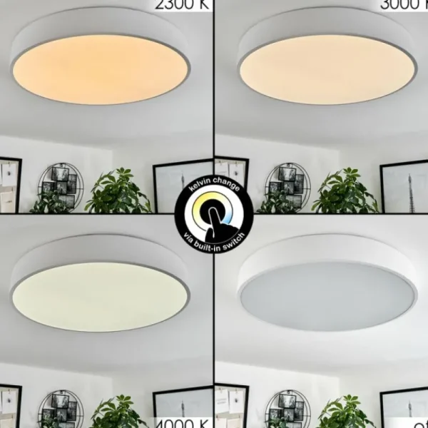 hofstein Plafonnier Maho LED Blanc, 1 lumière* Lampes Modernes