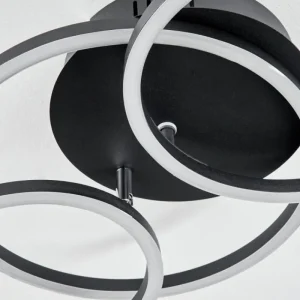 hofstein Plafonnier Malanie LED Noir, 1 lumière* Lampes Modernes