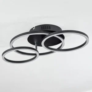 hofstein Plafonnier Malanie LED Noir, 1 lumière* Lampes Modernes