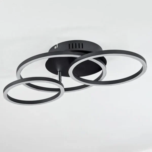 hofstein Plafonnier Malanie LED Noir, 1 lumière* Lampes Modernes
