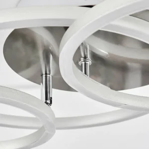 hofstein Plafonnier Malanje LED Nickel mat, 3 lumières* Lampes Modernes