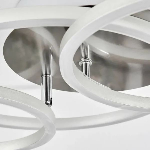 hofstein Plafonnier Malanje LED Nickel mat, 3 lumières* Lampes Modernes