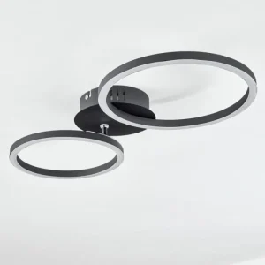 hofstein Plafonnier Malanje LED Noir, 2 lumières* Lampes Modernes