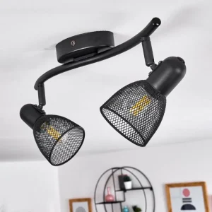 hofstein Plafonnier Malawi Noir, 2 lumières* Lampes Modernes