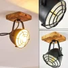 hofstein Plafonnier Malix Brun, Noir, 1 lumière* Lampes Modernes