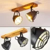 hofstein Plafonnier Malix Brun, Noir, 2 lumières* Lampes Modernes