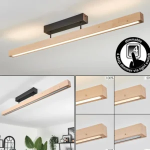 hofstein Plafonnier Mansupa LED Écru, Noir, 3 lumières* Lampes Modernes