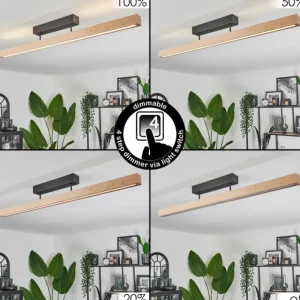 hofstein Plafonnier Mansupa LED Écru, Noir, 3 lumières* Lampes Modernes
