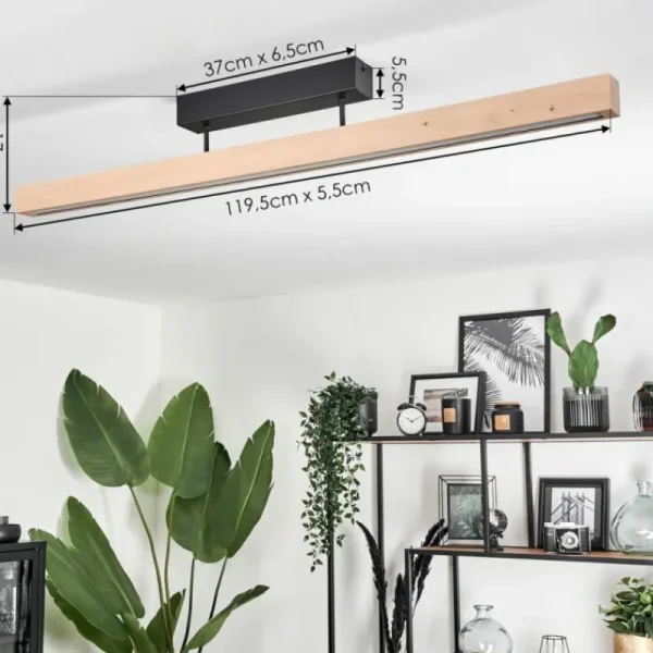 hofstein Plafonnier Mansupa LED Écru, Noir, 3 lumières* Lampes Modernes