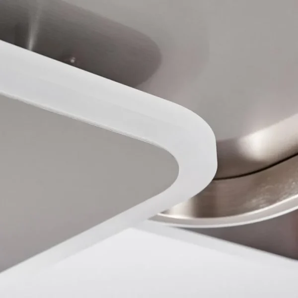 hofstein Plafonnier ManzanalesÂ  LED Chrome, 1 lumière, Télécommandes* Lampes Modernes