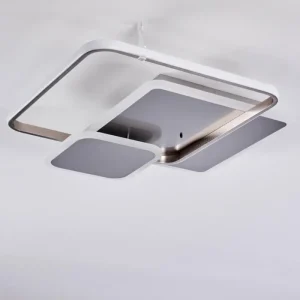 hofstein Plafonnier ManzanalesÂ  LED Chrome, 1 lumière, Télécommandes* Lampes Modernes