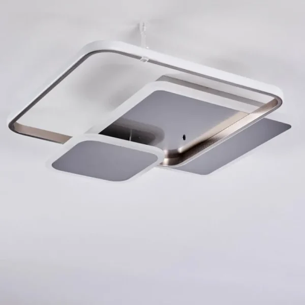 hofstein Plafonnier ManzanalesÂ  LED Chrome, 1 lumière, Télécommandes* Lampes Modernes