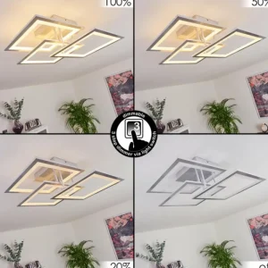 hofstein Plafonnier Marcus LED Argenté, 1 lumière* Lampes Modernes
