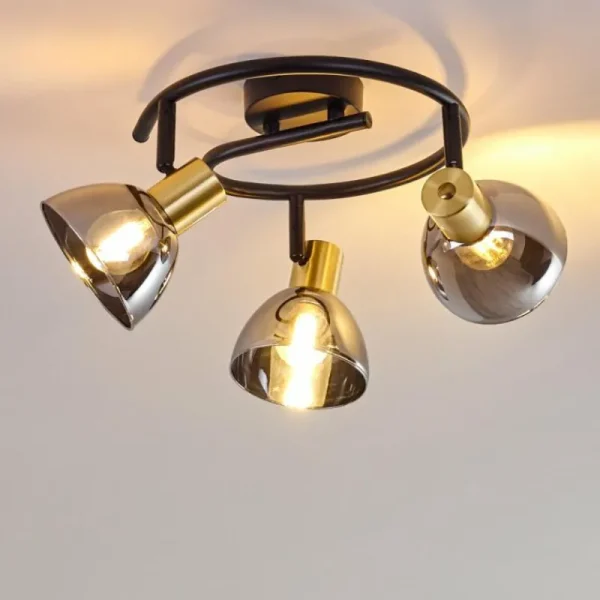 hofstein Plafonnier Mariefred Noir, 3 lumières* Lampes Modernes