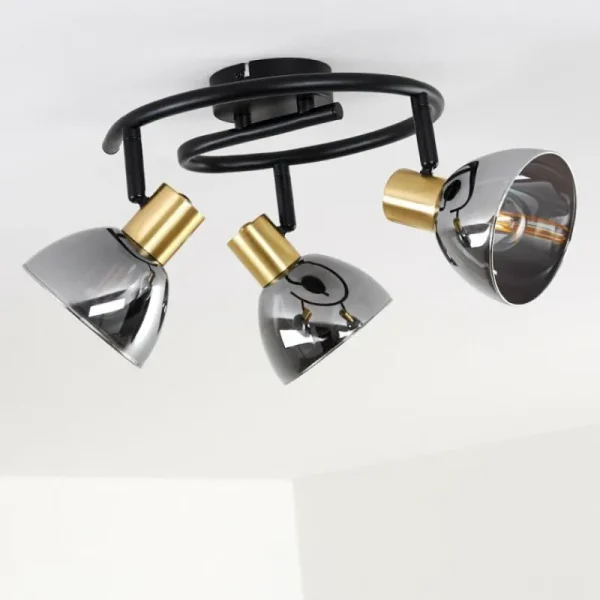 hofstein Plafonnier Mariefred Noir, 3 lumières* Lampes Modernes