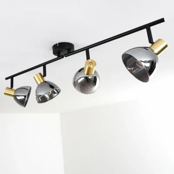 hofstein Plafonnier Mariefred Noir, 4 lumières* Lampes Modernes