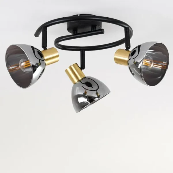hofstein Plafonnier Mariefred Noir, 3 lumières* Lampes Modernes