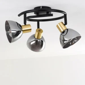 hofstein Plafonnier Mariefred Noir, 3 lumières* Lampes Modernes