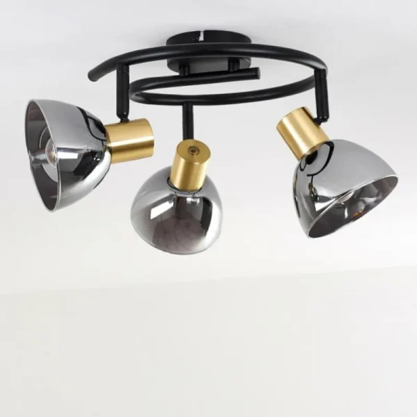 hofstein Plafonnier Mariefred Noir, 3 lumières* Lampes Modernes
