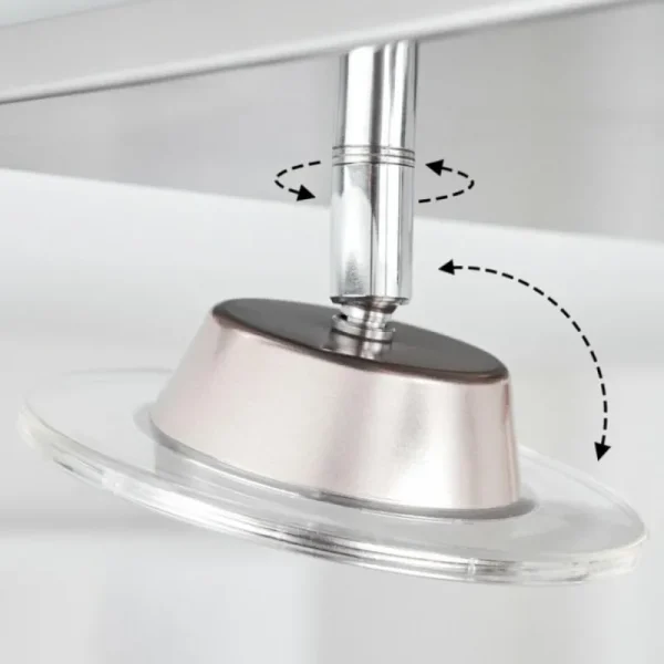 hofstein Plafonnier Marsen LED Nickel mat, 4 lumières, Télécommandes, Changeur de couleurs* Lampes Modernes
