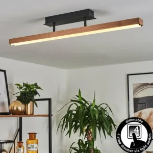hofstein Plafonnier Maumela LED Noir, 1 lumière* Lampes Modernes