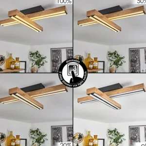 hofstein Plafonnier Maumela LED Noir, 1 lumière* Lampes Modernes