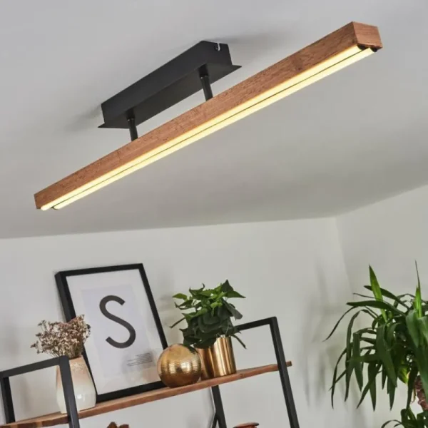 hofstein Plafonnier Maumela LED Noir, 1 lumière* Lampes Modernes