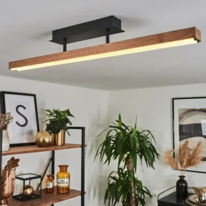 hofstein Plafonnier Maumela LED Noir, 1 lumière* Lampes Modernes