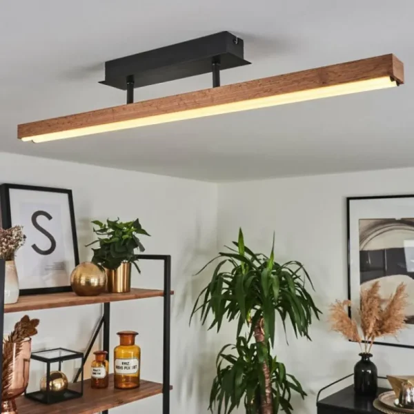 hofstein Plafonnier Maumela LED Noir, 1 lumière* Lampes Modernes