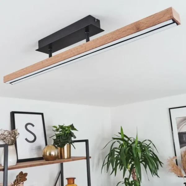 hofstein Plafonnier Maumela LED Noir, 1 lumière* Lampes Modernes
