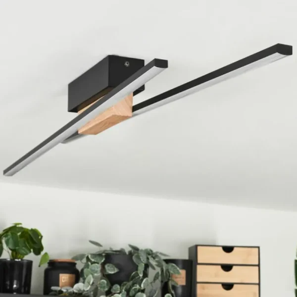 hofstein Plafonnier Meiral LED Écru, Noir, 2 lumières* Lampes Modernes