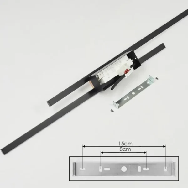 hofstein Plafonnier Meiral LED Écru, Noir, 2 lumières* Lampes Modernes