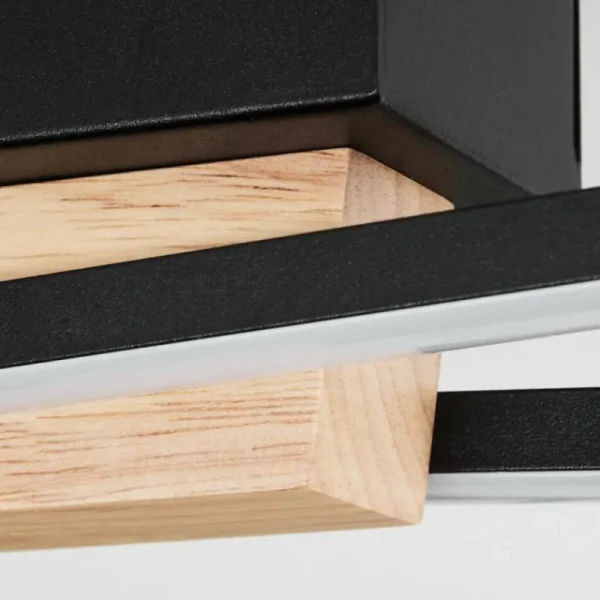 hofstein Plafonnier Meiral LED Écru, Noir, 2 lumières* Lampes Modernes