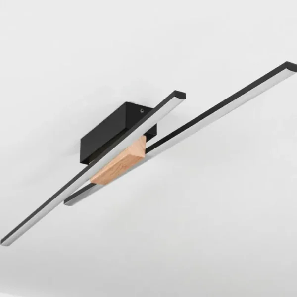 hofstein Plafonnier Meiral LED Écru, Noir, 2 lumières* Lampes Modernes