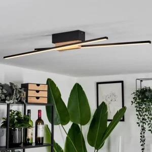 hofstein Plafonnier Meiral LED Écru, Noir, 2 lumières* Lampes Modernes