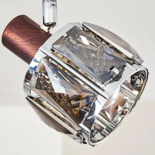 hofstein Plafonnier Micuna Bronze, 2 lumières* Lampes En Verre