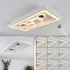 hofstein Plafonnier Minichu LED Noir, Blanc, 1 lumière, Télécommandes* Lampes Modernes