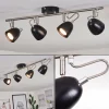 hofstein Plafonnier Moesdorf Nickel mat, Noir, 4 lumières* Lampes Modernes