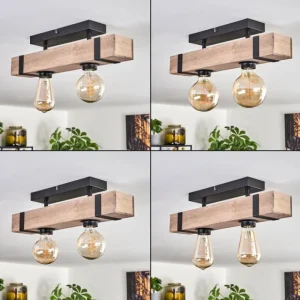 hofstein Plafonnier Montgomery Écru, Noir, 2 lumières* Lampes Modernes