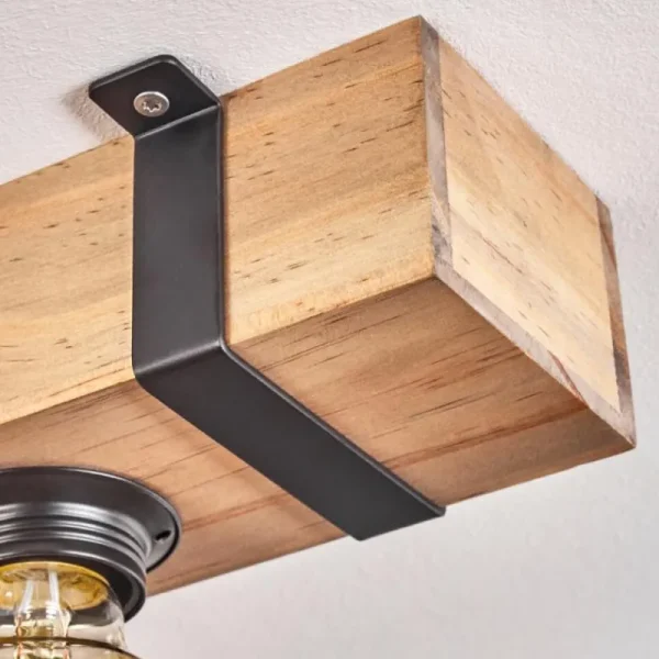 hofstein Plafonnier Montgomery Écru, Noir, 4 lumières* Lampes Modernes