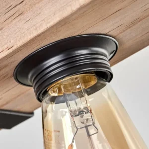 hofstein Plafonnier Montgomery Écru, Noir, 2 lumières* Lampes Modernes
